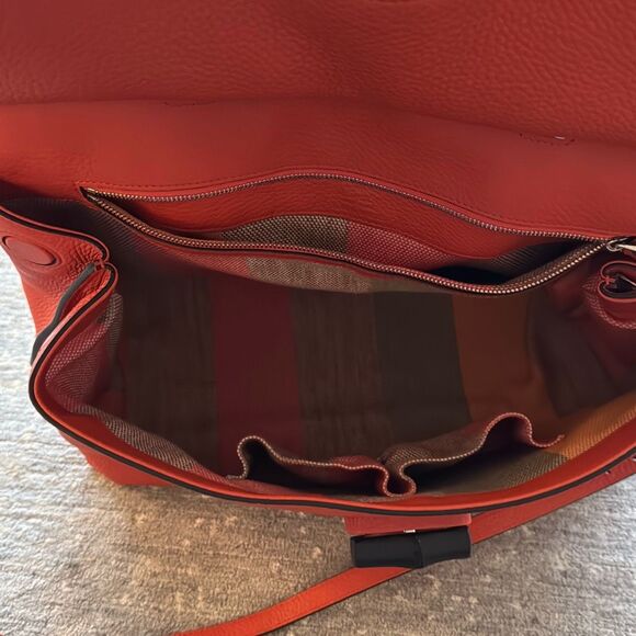 Gucci Bamboo Leather Top Handle Daily Bag Orange leather - Picture 12 of 16